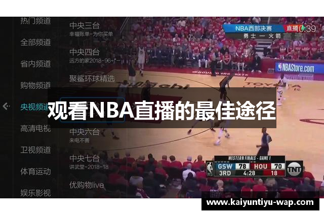观看NBA直播的最佳途径
